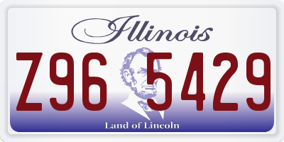 IL license plate Z965429