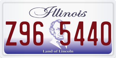IL license plate Z965440