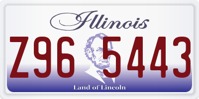 IL license plate Z965443