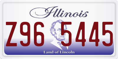 IL license plate Z965445