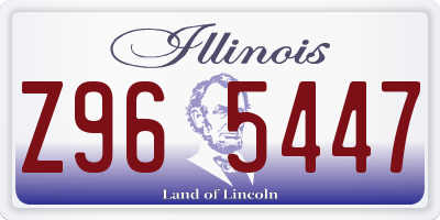 IL license plate Z965447