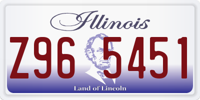 IL license plate Z965451