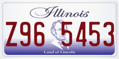 IL license plate Z965453