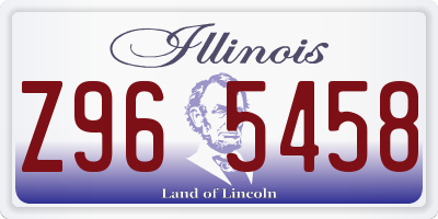 IL license plate Z965458