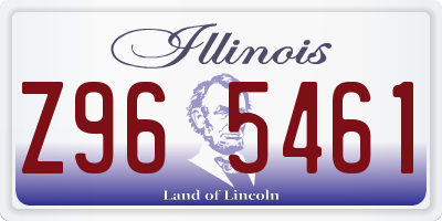 IL license plate Z965461