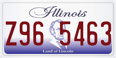 IL license plate Z965463