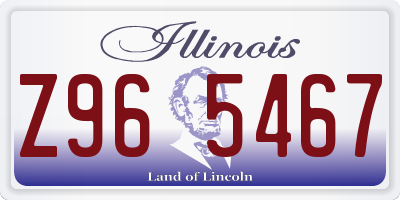 IL license plate Z965467