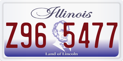 IL license plate Z965477