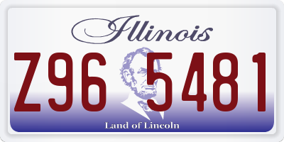 IL license plate Z965481