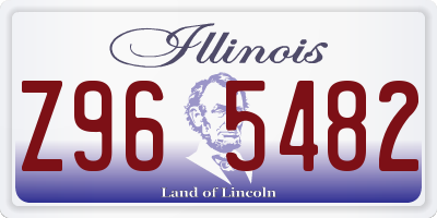 IL license plate Z965482