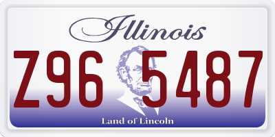 IL license plate Z965487
