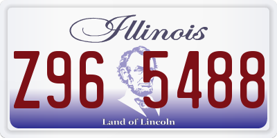 IL license plate Z965488