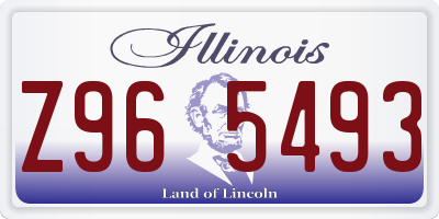 IL license plate Z965493