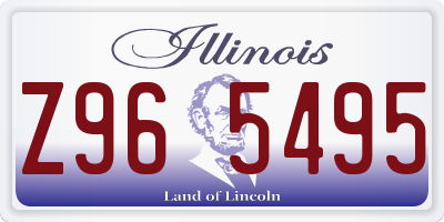 IL license plate Z965495
