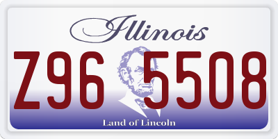 IL license plate Z965508
