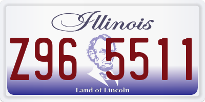 IL license plate Z965511