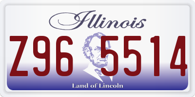 IL license plate Z965514