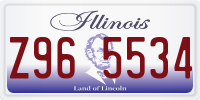 IL license plate Z965534