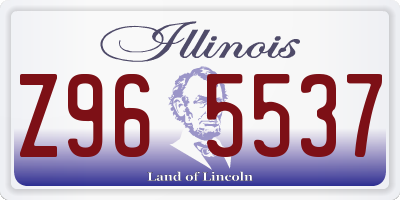 IL license plate Z965537