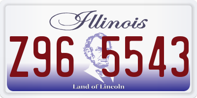 IL license plate Z965543