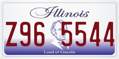 IL license plate Z965544