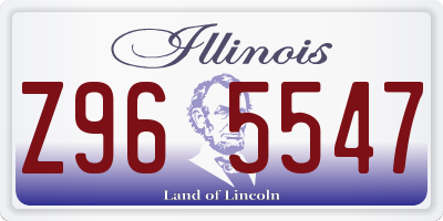 IL license plate Z965547