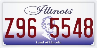 IL license plate Z965548