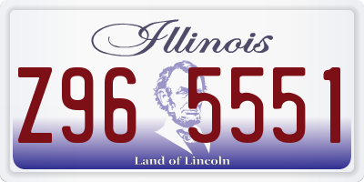 IL license plate Z965551