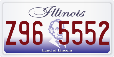 IL license plate Z965552