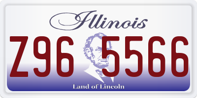 IL license plate Z965566