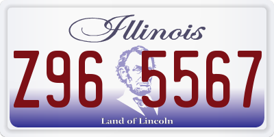 IL license plate Z965567