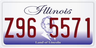 IL license plate Z965571