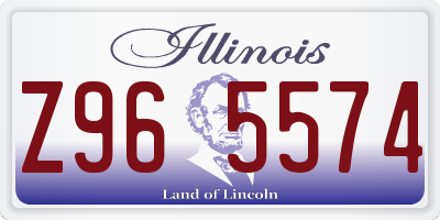 IL license plate Z965574