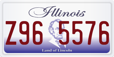 IL license plate Z965576