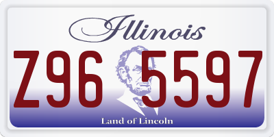 IL license plate Z965597