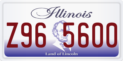 IL license plate Z965600