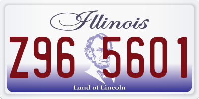 IL license plate Z965601