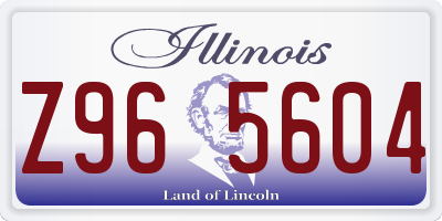 IL license plate Z965604