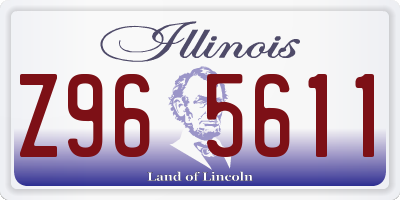 IL license plate Z965611
