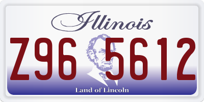 IL license plate Z965612