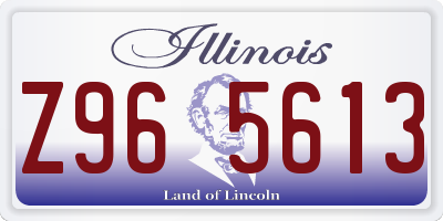 IL license plate Z965613