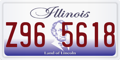 IL license plate Z965618