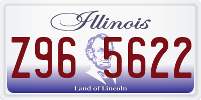 IL license plate Z965622