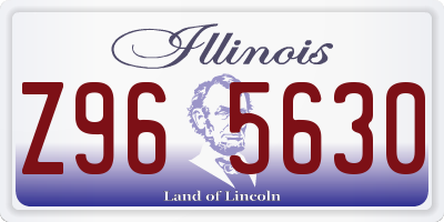 IL license plate Z965630