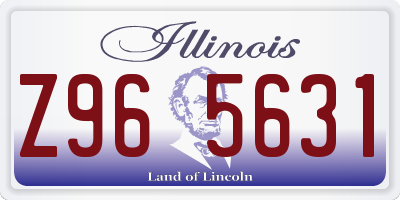 IL license plate Z965631