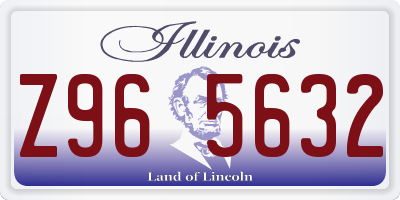 IL license plate Z965632