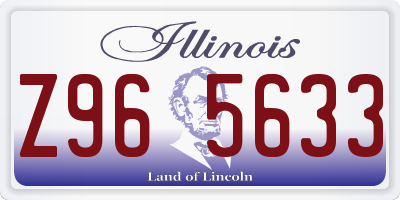 IL license plate Z965633