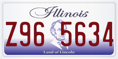 IL license plate Z965634