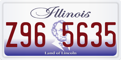 IL license plate Z965635
