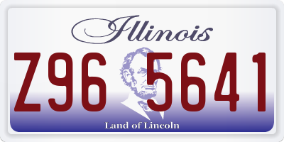 IL license plate Z965641